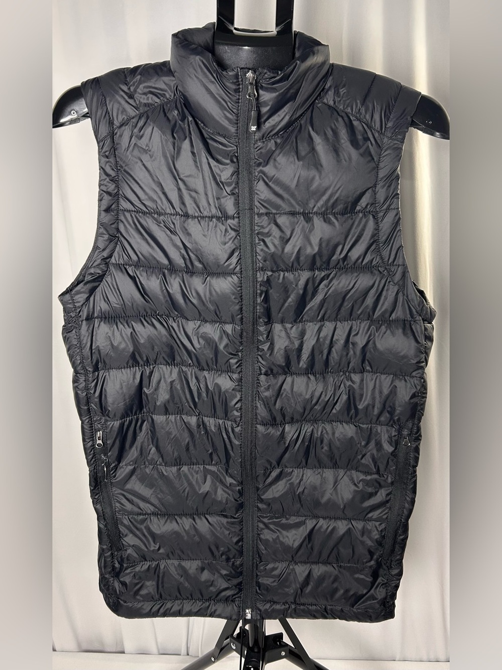 32 Degrees Black Quilted Packable Puffer Vest